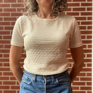 Vintage Basketweave textured shirt